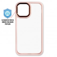 Capa iPhone 12 Pro Max - Clear Case Rosa